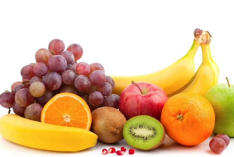 Čerstvé ovocie, ktoré tvorí základ stravy pri vzplanutí dny