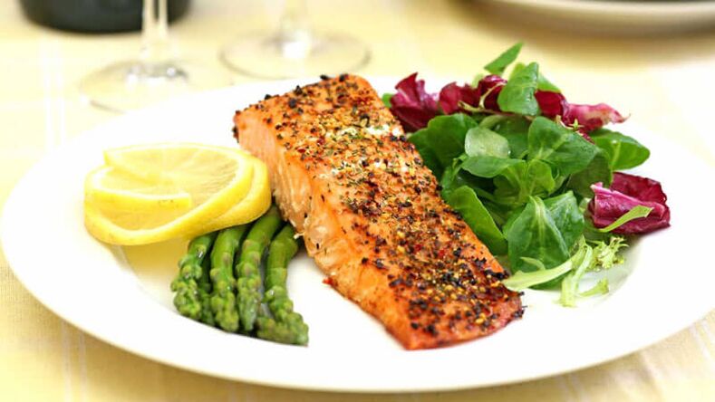 Ryby s bylinkami a špargľou v diétnom menu pre cukrovku